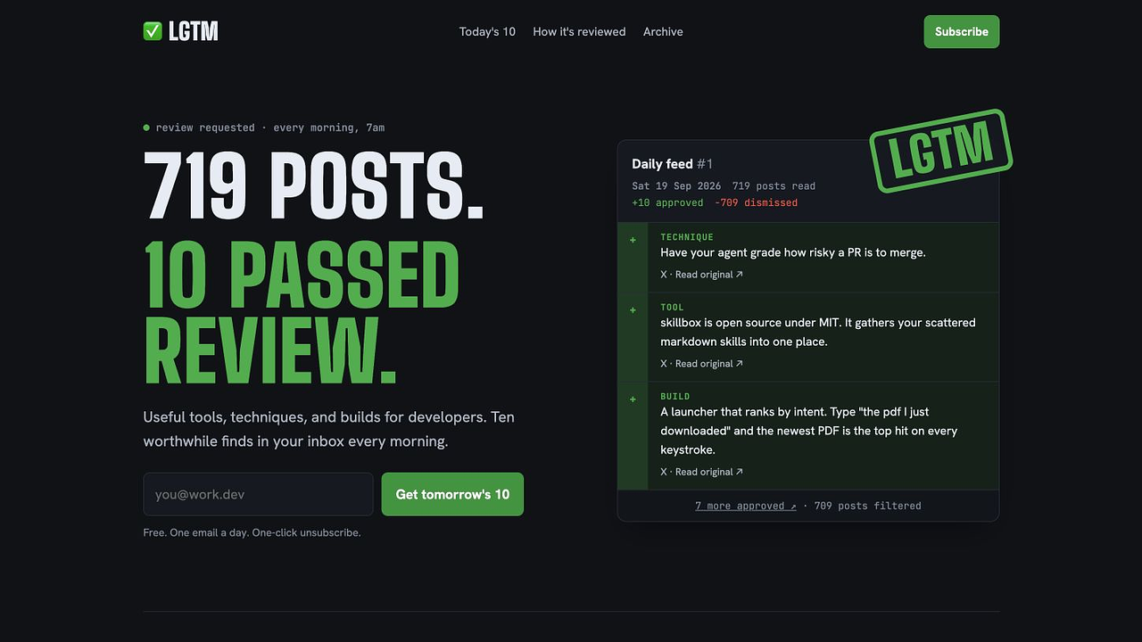 LGTM screenshot