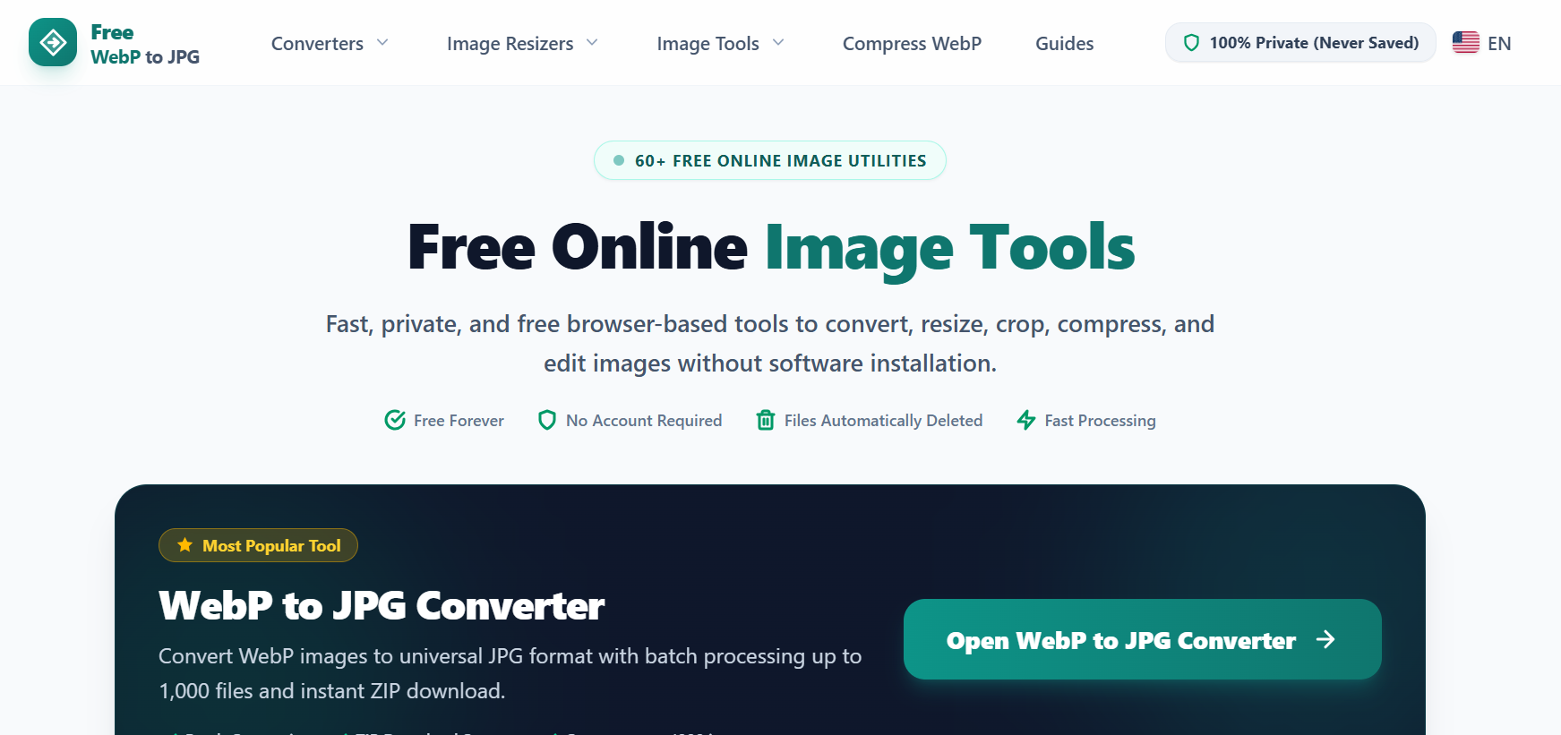 Free WebP to JPG screenshot