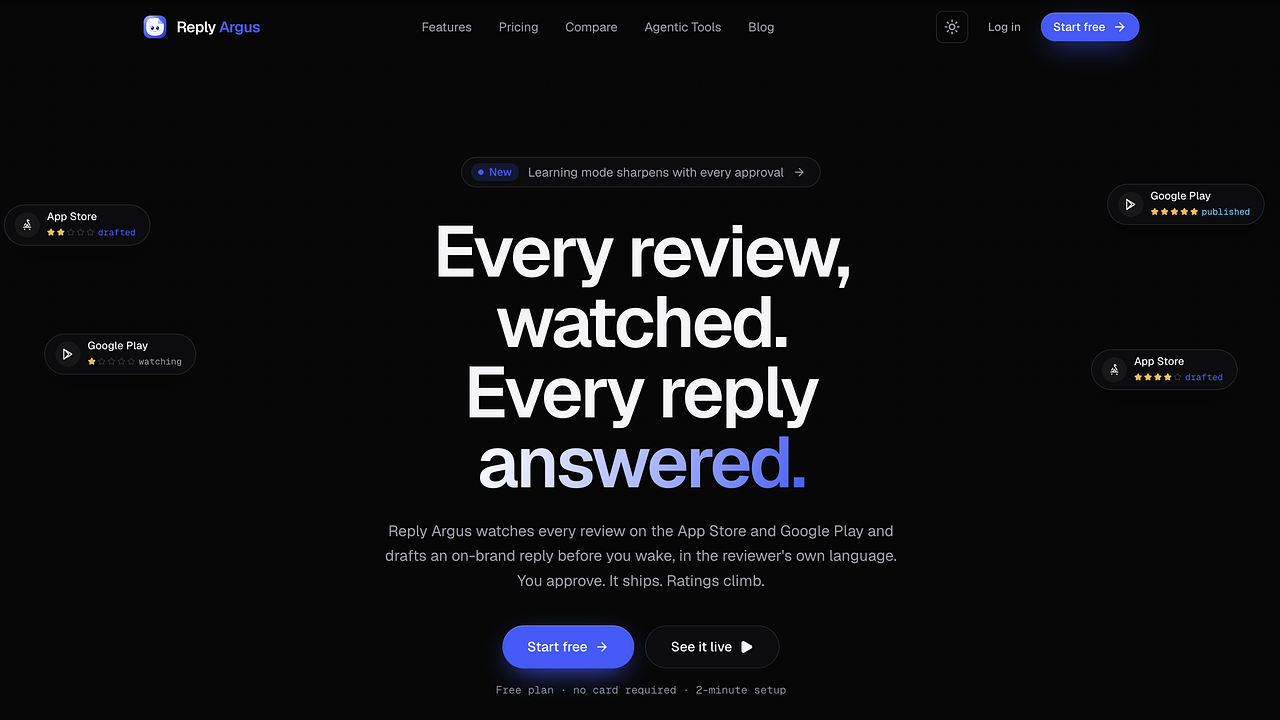 ReplyArgus screenshot